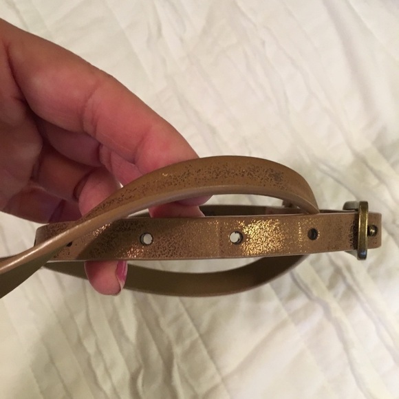 Old Navy Bronze Skinny Belt Bundle Item - Picture 1 of 8
